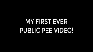 First Public Pee