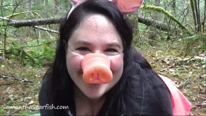A Pig Cums In the Woods