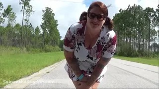 Peeing on The Road!