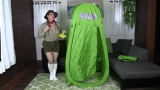 Safari Tour Guide Gets Stuck In A Tent!