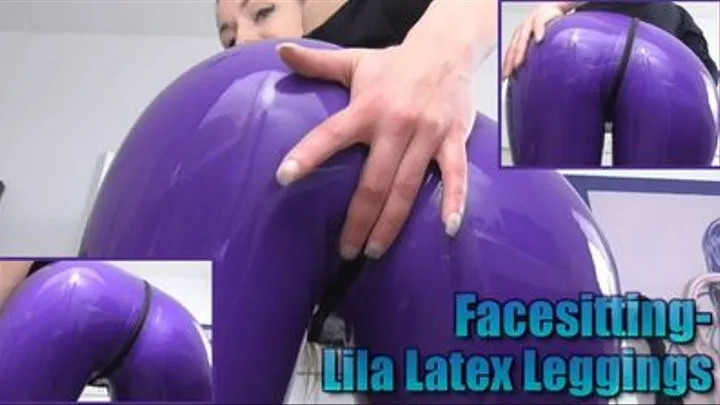 Facesitting- Lila Latex Leggins