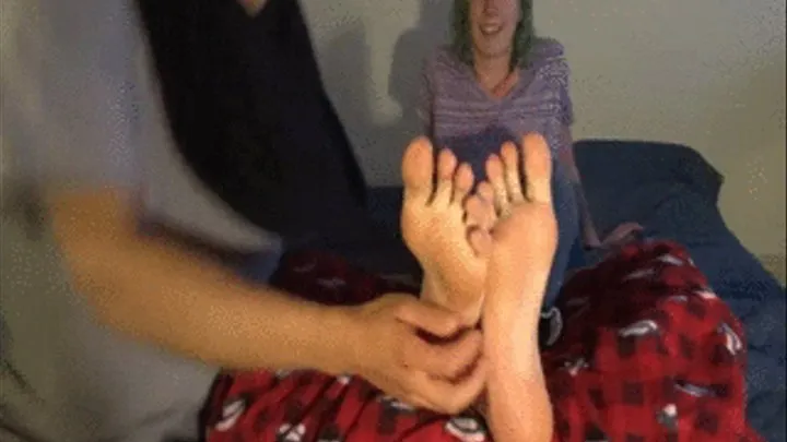 Amazon laughter (feet smelling and foot worship included)