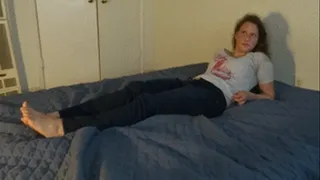 College cutie has her shoes and socks removed for tickling part 2 (feet and upper body)