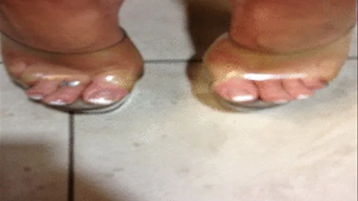 ♛ FRENCH Pedicure Feet in Platform Heels Needs You To Make Her Happy Feet