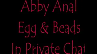 Anal Egg Beads In Private on webcam full video