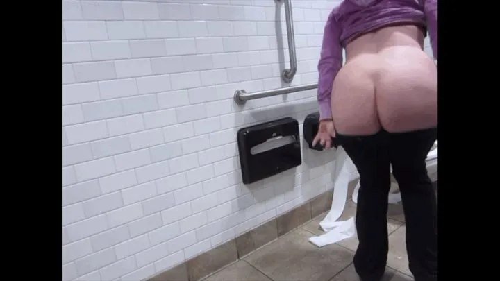STRANGE CREEPY MAN KNOCKS MORE POUNDS ON THE PUBLIC BATHROOM DOOR LUCKILY I WAS DONE PEEING