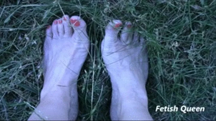 Barefoot on the grass