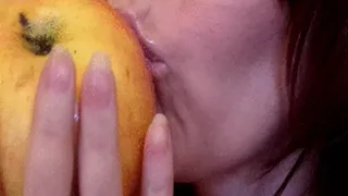 Very sexy eating apple Clip order