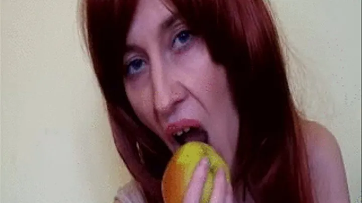 Order clip:Sensual, eating an apple