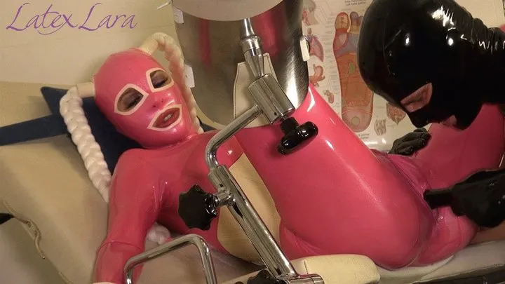 Rubberdoll Exam on the gyn chair part 3