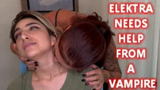 Elektra Needs Help From a Vampire - Autumn Bodell Vampire Seduction With Throat Licking, Neck Biting, Throat Worship, Submissive Sluts, Neck Fetish