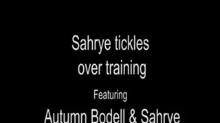 Sahrye tickles over training
