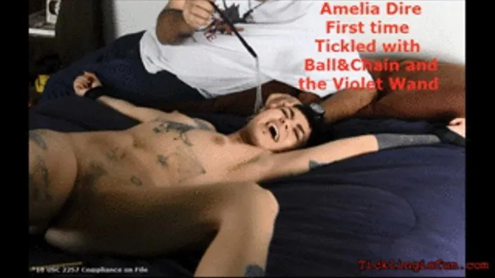 Amelia Dire Violet Wand and Ball and Chain Tickled