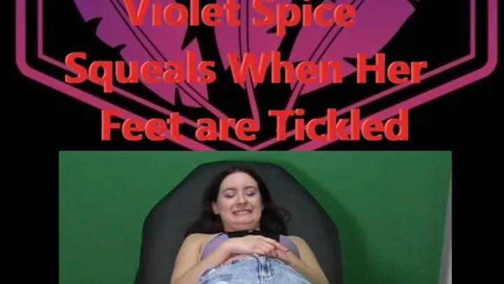 Violet Spice Squeals With Foot Tickling