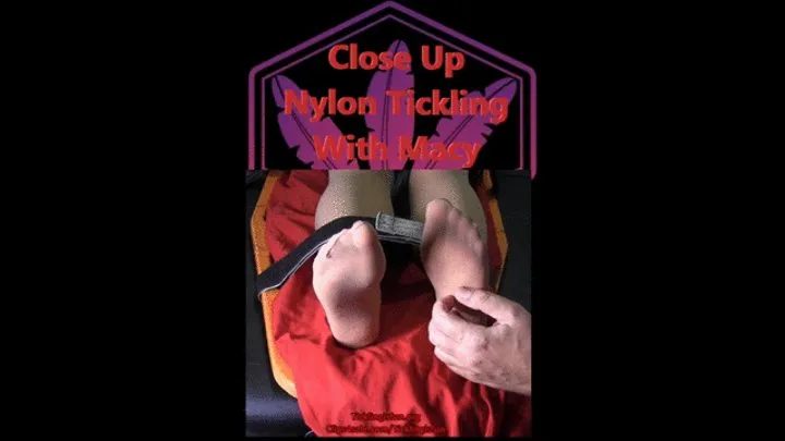 Close Up Nylon Tickling With Macy