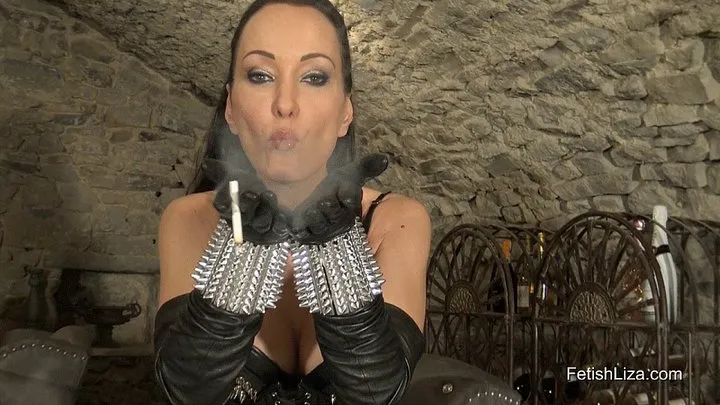 Leather Gloves And Smoke JOI