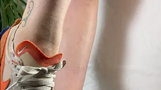 A Shoejob and cock domination Dream in Sneakers - Tramplegirl is giving a shoejob and CBT experience in her well worn and dirty Nike Waffle sneakers - sidecam only