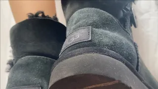 A Bootfetish Dream comes true - POV, upskirt and underglass Views on Ugg Boots and sheer Nylons - Shoefetish and Bootfetish