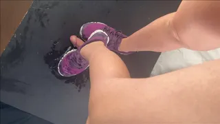 A Shoejob in Nike Free Sneakers - CBT, Full Bodyweight Cockctrampling and spitting until he explodes on my well worn Nike Free Sneakers - doublcam edit for Sneaker fetishists