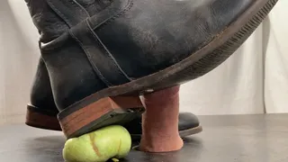 A Shoejob Dream comes true - Bootjob in dirty riding boots - CBT, foodcrush on cock, humilation with riding crop and full cumsqueezing - slavecam