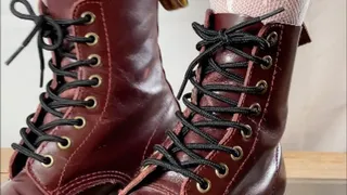 A Crushing Date with Doc Martens - Foodcrush POV and Upskirt views - Boot fetish