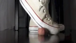 Converse chucks low White - Shoejob and Cockcrush - slave view