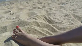 Foot Play and Pissing by the Sea