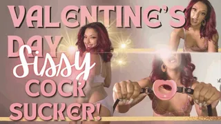 Valentine's Day Sissy Cock Sucker