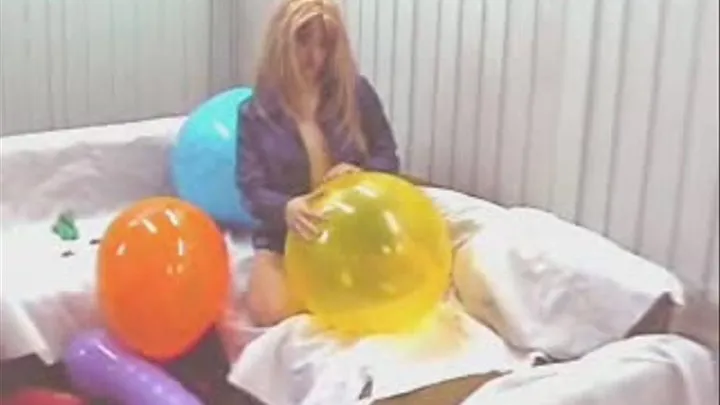 Cathy balloon masturbating