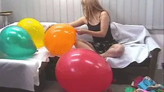 Cathy balloon fetish hard play fun