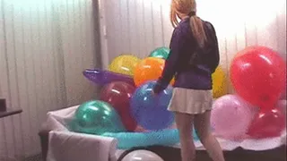 Cathy big purple balloon tube