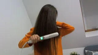 straightening my hair