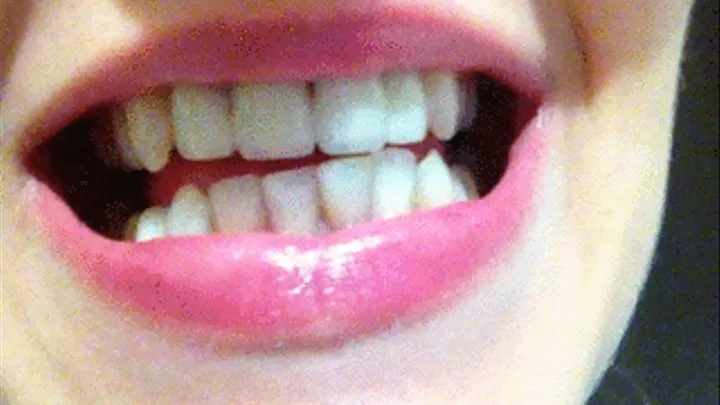 Inside my mouth - sharp pointy teeth