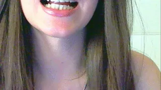 Wet&wild nude lips, Mouth-fetish, sharpest teeth ever!! vampire teeth