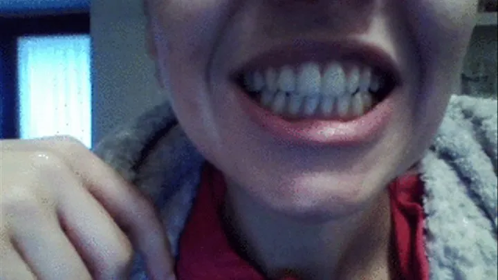 tooth 'checking.mmm so full of imperfections