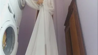 vacuum cleaner ttry to eat my white silk dress!