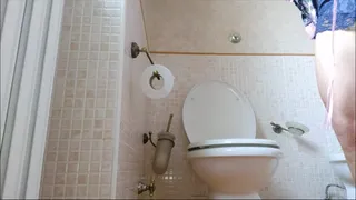 pee came out of the toilet!