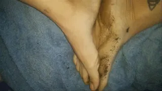 #414 Up close dirty feet