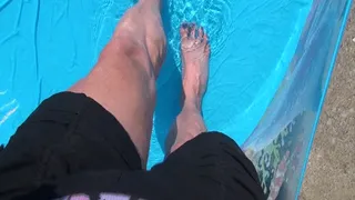 Walking in small pool