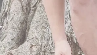 Dirty soles on the tree