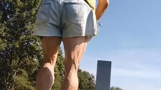 Tempest flexing in cemetery