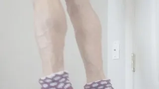 Unicorn sock calf raises