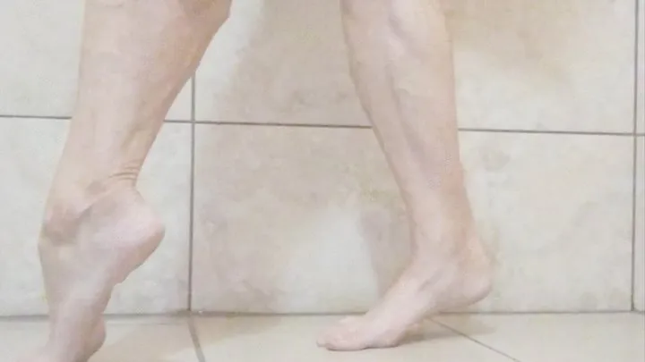 Flexing barefooted