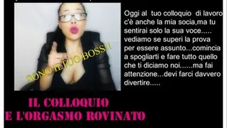 IL COLLOQUIO E L'ORGASMO ROVINATO / INTERVIEW AND RUINED ORGASM ( MOBILE FORMAT ) / ENTREVISTA DE TRABAJO Y ORGASMO DESTRUIDO ( MOBILE FORMAT )