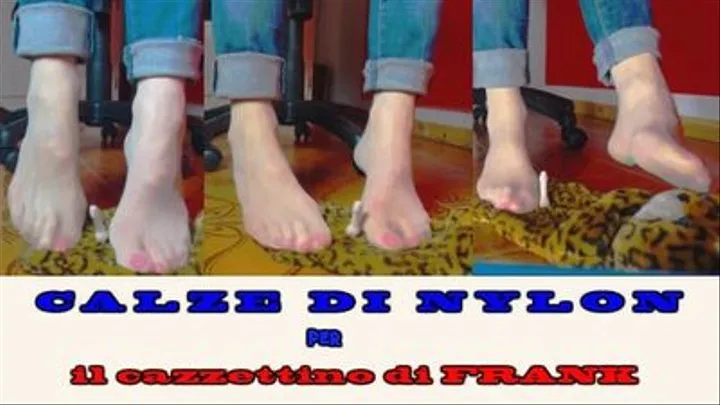 CALZE DI NYLON PER IL CAZZETTINO DI FRANK ) / SOCKS NYLON FOR SMALL COCK OF FRANK ( MOBILE FORMAT ) / MEDIAS DE NYLON POR LA PEQUENA POLLA DE FRANK ( MOBILE FORMAT )