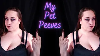 Ms Construed's Pet Peeves ~ Goddess Worship & Financial Domination ~ To Be Indoctrinated Into The Doain of Ms Construed, It's Best That You Know Her Likes and Dislikes So In This Clip She Tells You All Her Worst Pet Peeves So You Don't Do Them