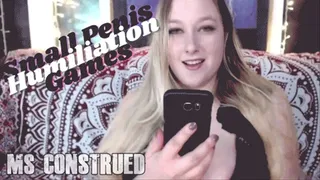 Small Penis Humiliation Games by Ms Construed ~ Blackmail Fantasy & SPH ~ Ms Construed Invites You Over To Play Some Games And Once You Are There She Has You Trapped Forever ~