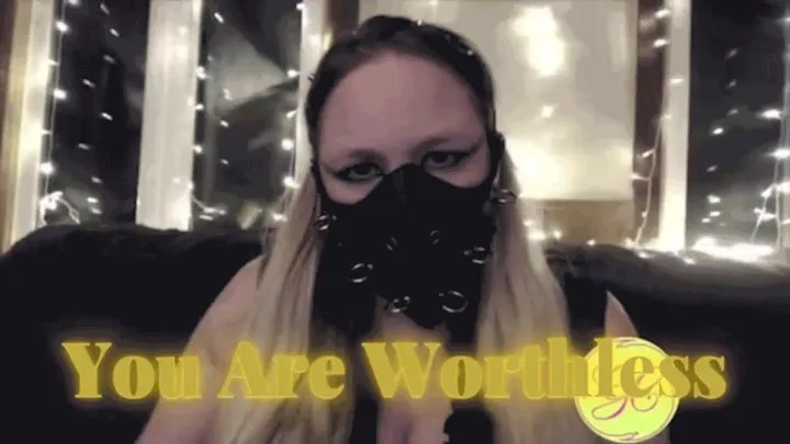 You Are Worthless! Unleash Your Inner Submissive: Watch This Powerful Femdom Dominate You through Humiliation ~ Verbal Humiliation & Dominant Mask Fetish ~ Ms Construed is a Powerful Masked Domme Who Loves To Verbally Humiliate You