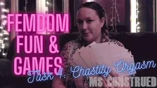 Ms Construed's Femdom Fun and Games: Task 4 - Chastity ~ Submissive Beta Male Chastity Challenge