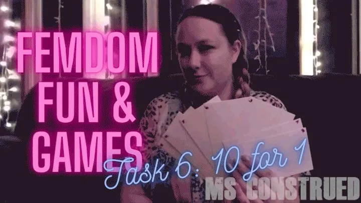 Ms Construed's Femdom Fun and Games: Task 6 - $10 for 1 ~ HumanATM Paypig Masturbation Game ~